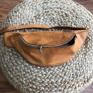 Vintage leather belt bag
